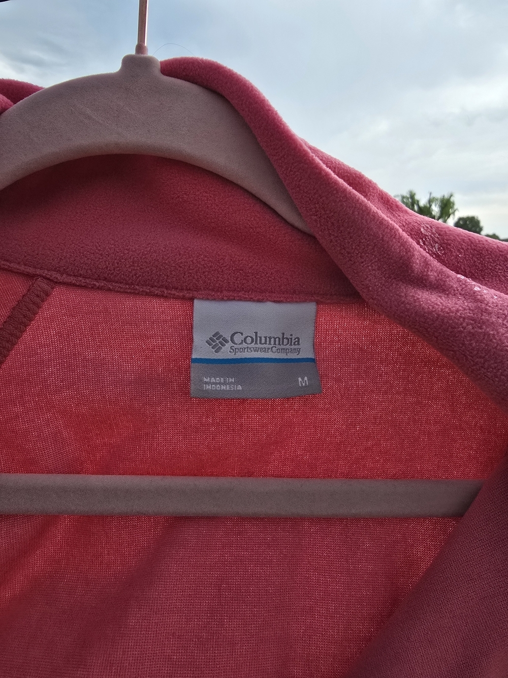 Columbia Pink Raspberry Fleece Half-Zip Pullover - Picture 2 of 3